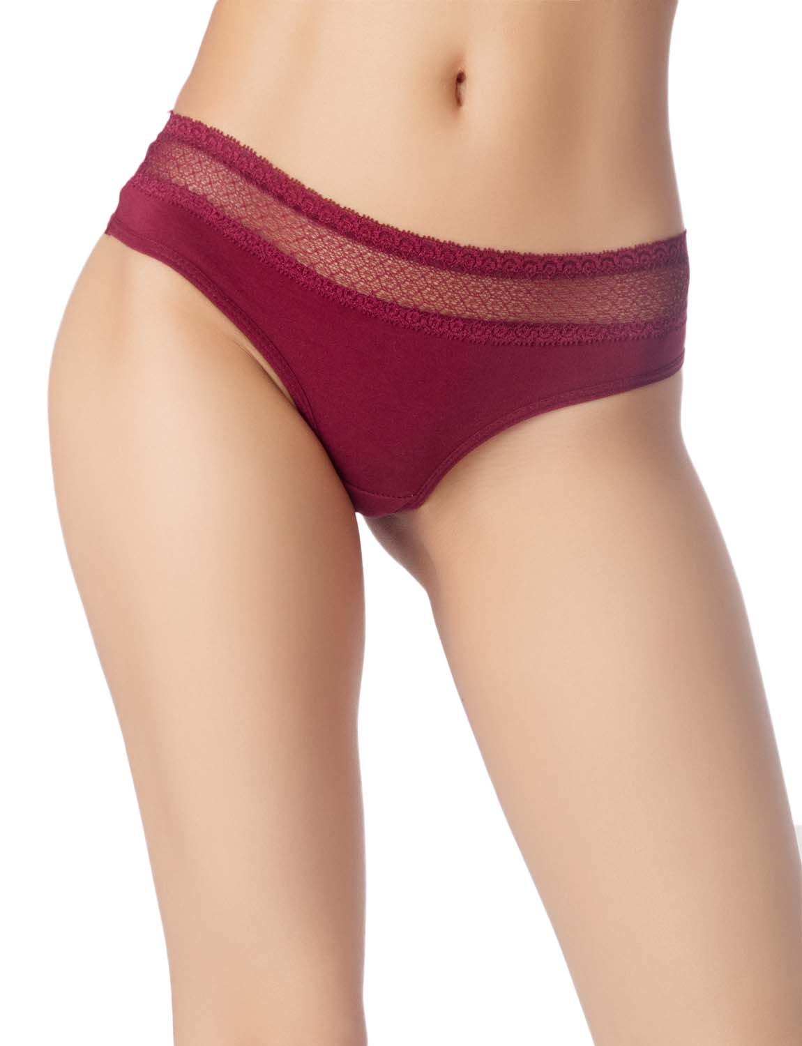 Women's Brazilian Lace Thong Mesh Underwear Tanga Briefs Ladies Underpants