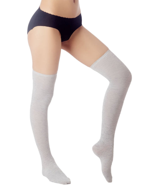 Women's Navy Stripes Sports Football Style Hold-up Thigh High Long Socks