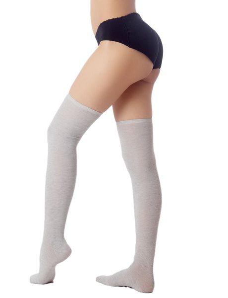 Women's Navy Stripes Sports Football Style Hold-up Thigh High Long Socks