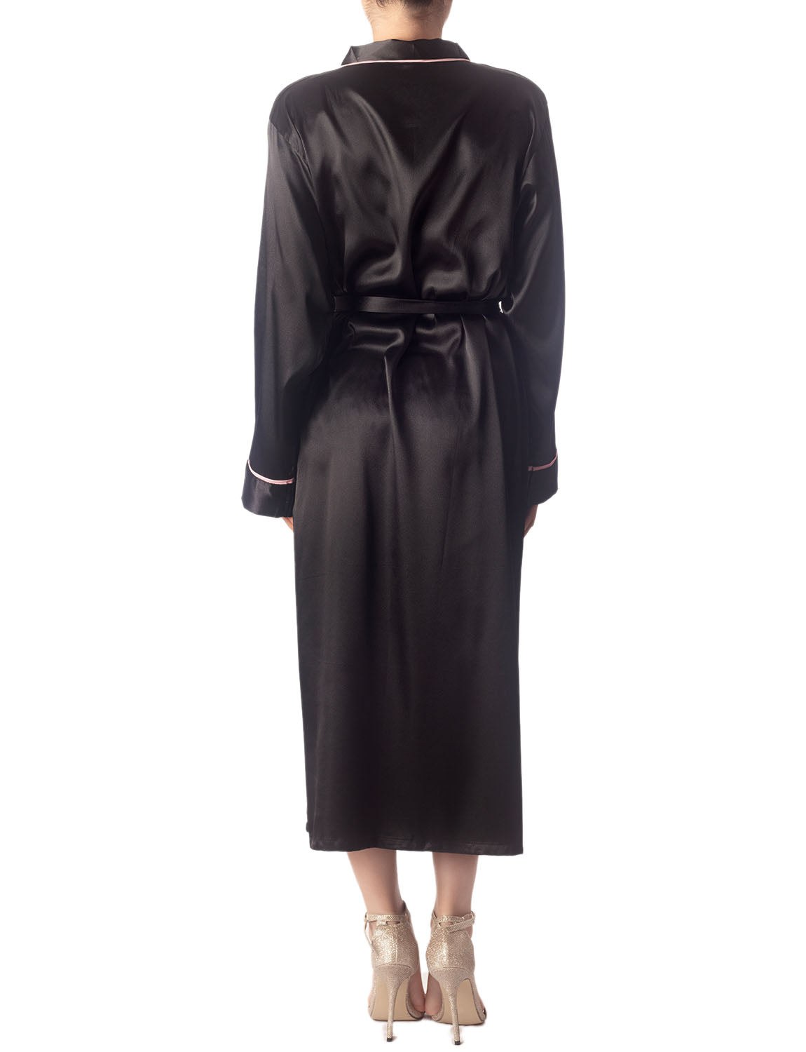 Women's Satin Long Sleeve Classic Fashion Stylish Long Robe