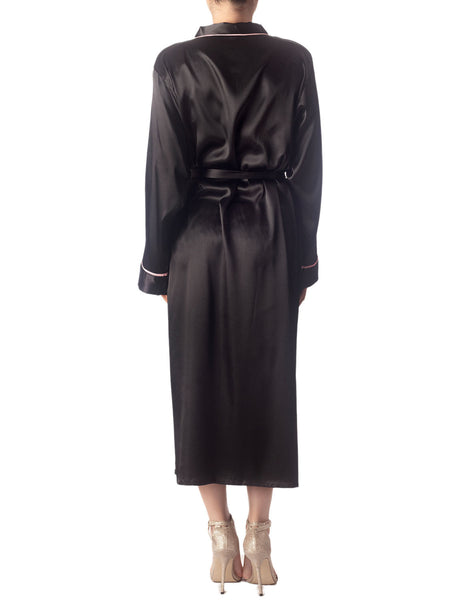 Women's Satin Long Sleeve Classic Fashion Stylish Long Robe