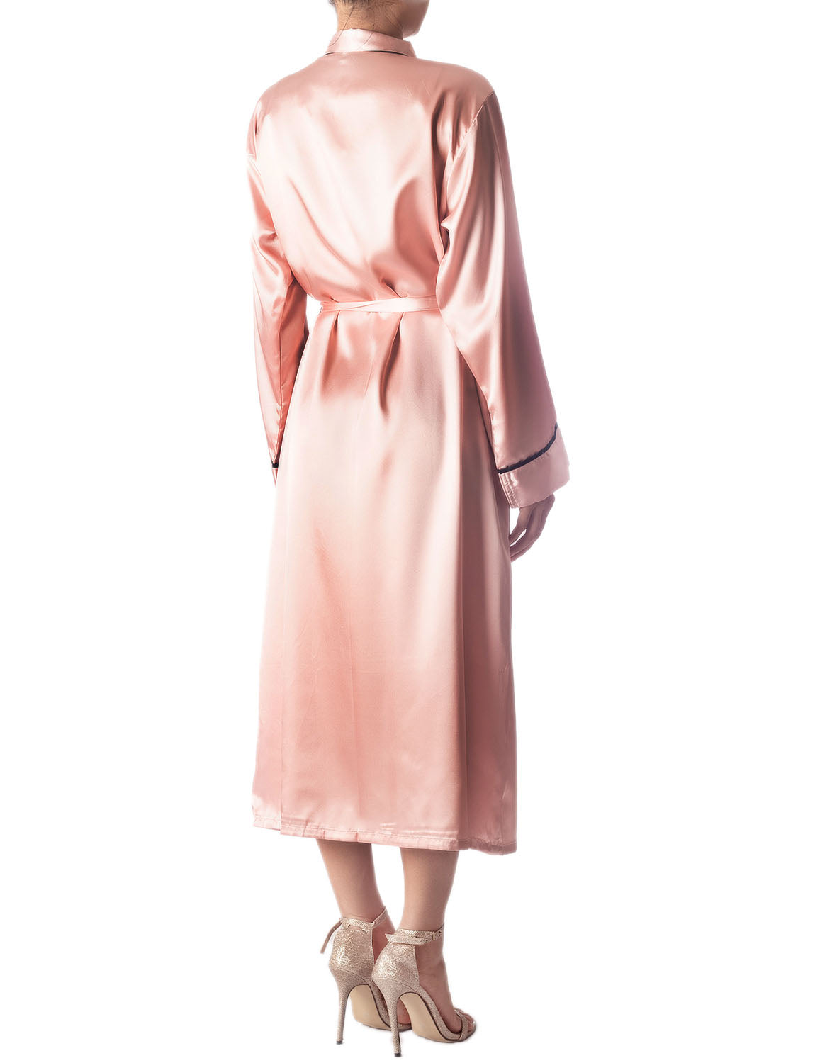 Women's Satin Long Sleeve Classic Fashion Stylish Long Robe