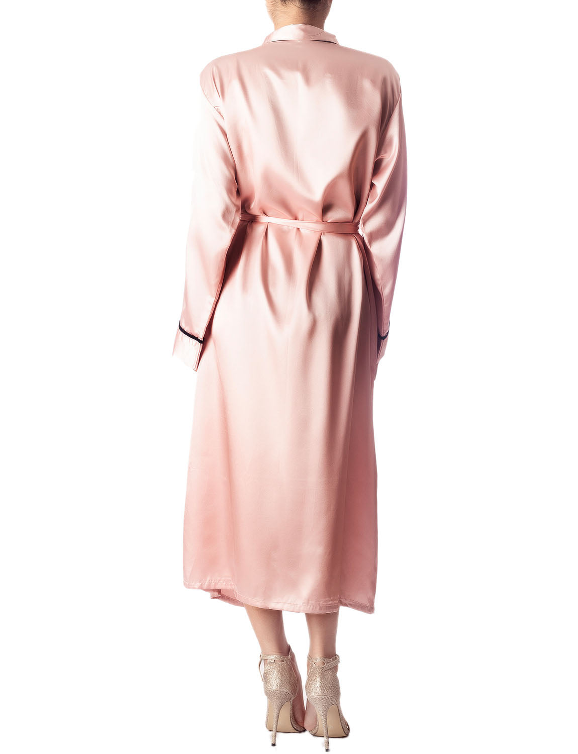 Women's Satin Long Sleeve Classic Fashion Stylish Long Robe