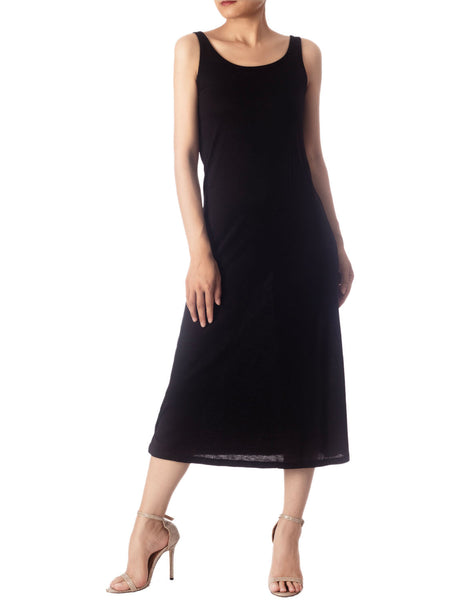Women's Modal Cozy Crew Neck Sleeveless Long Full Slip