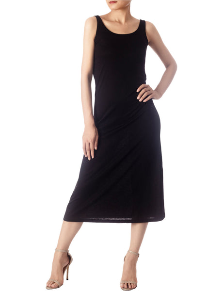 Women's Modal Cozy Crew Neck Sleeveless Long Full Slip