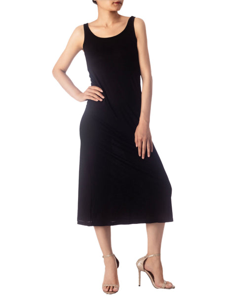 Women's Modal Cozy Crew Neck Sleeveless Long Full Slip