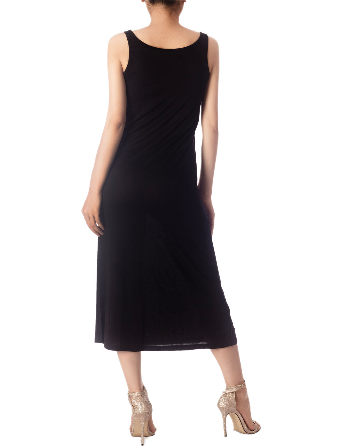 Women's Modal Cozy Crew Neck Sleeveless Long Full Slip