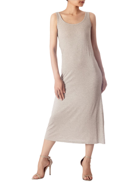 Women's Modal Cozy Crew Neck Sleeveless Long Full Slip