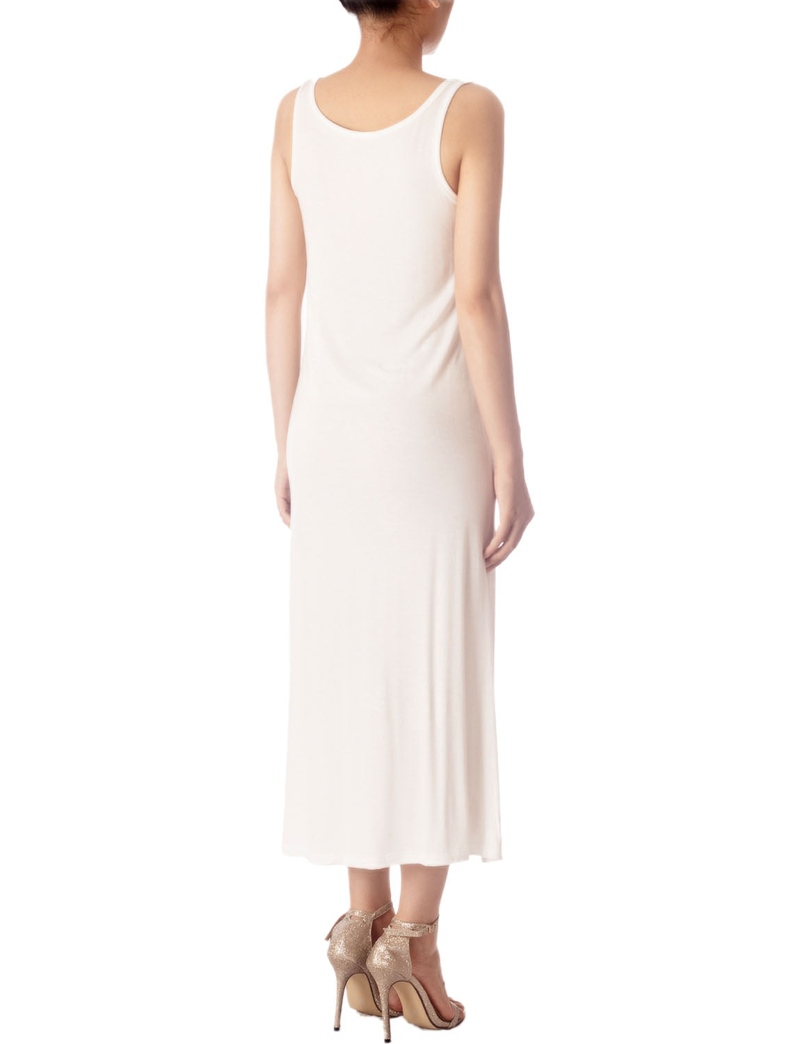Women's Modal Cozy Crew Neck Sleeveless Long Full Slip