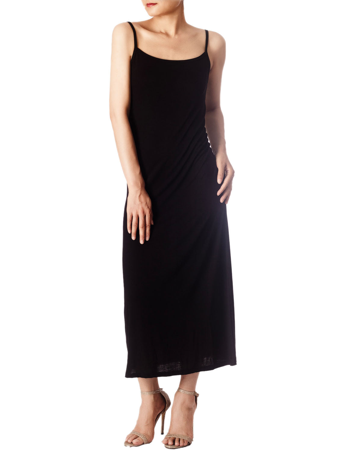 Women's Modal Cozy Long Sleeveless Spaghetti Strap Full Slip