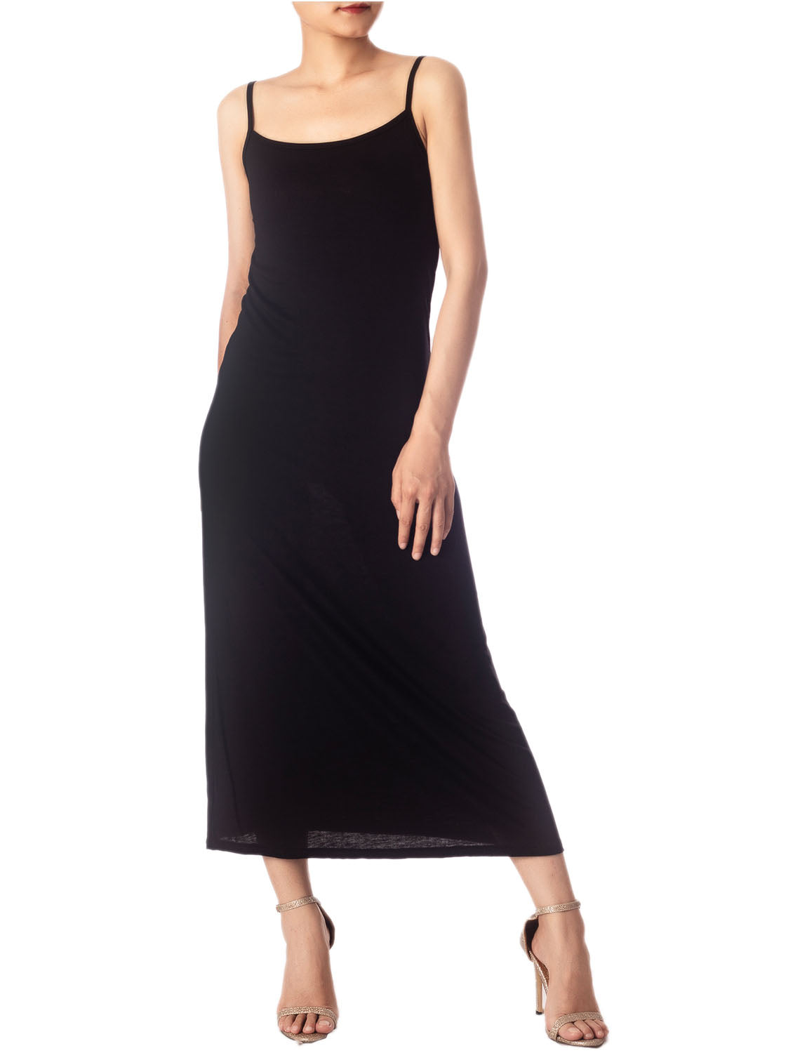 Women's Modal Cozy Long Sleeveless Spaghetti Strap Full Slip
