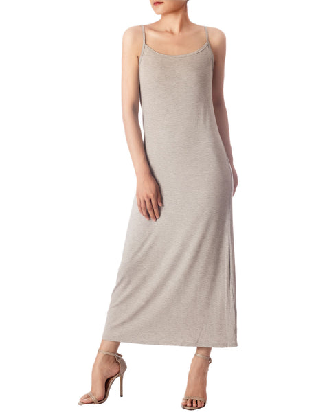 Women's Modal Cozy Long Sleeveless Spaghetti Strap Full Slip