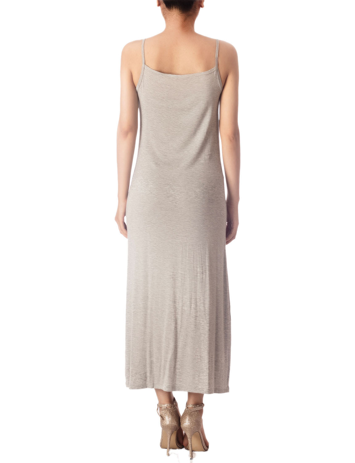 Women's Modal Cozy Long Sleeveless Spaghetti Strap Full Slip