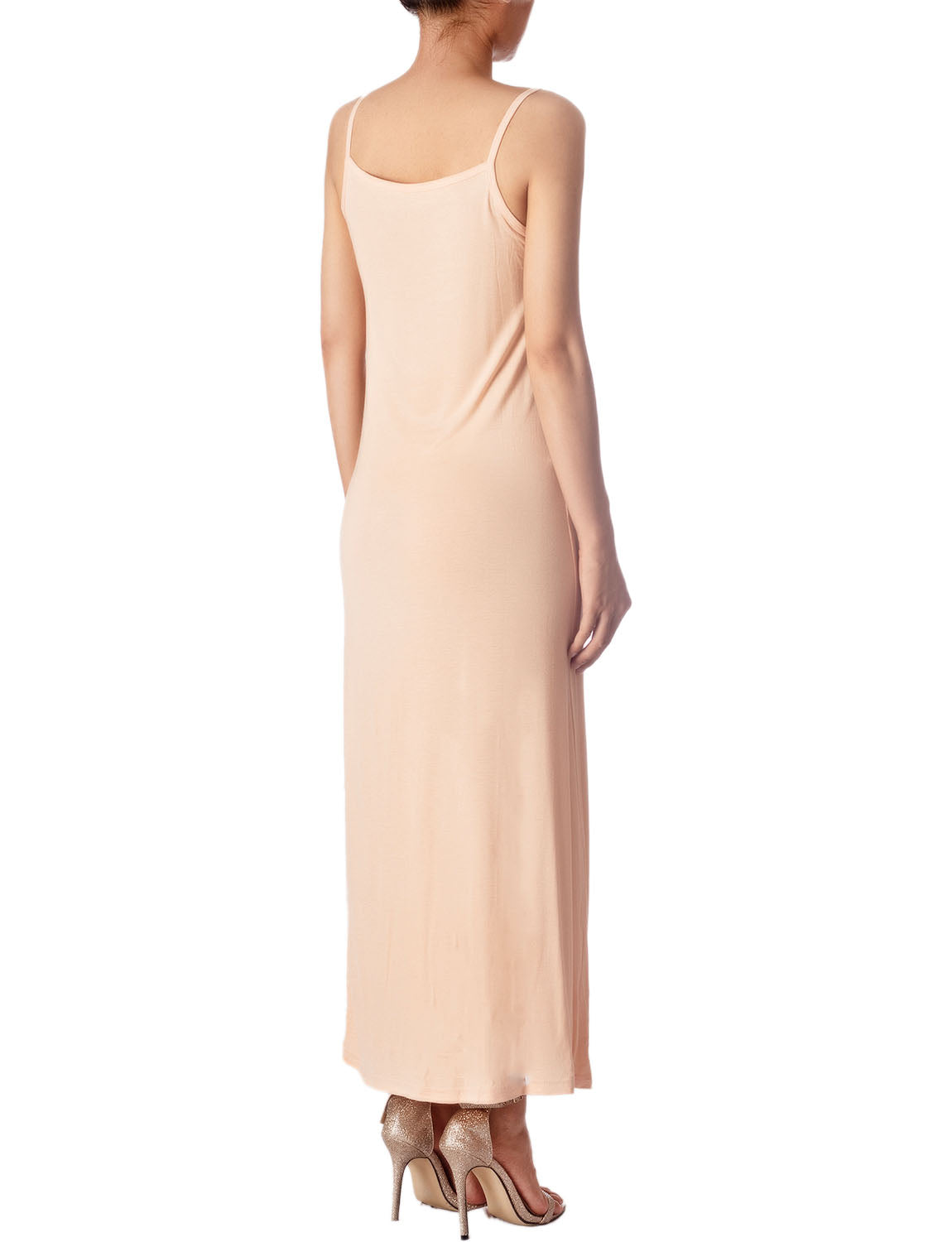 Women's Modal Cozy Long Sleeveless Spaghetti Strap Full Slip