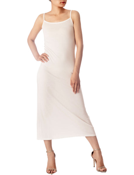 Women's Modal Cozy Long Sleeveless Spaghetti Strap Full Slip