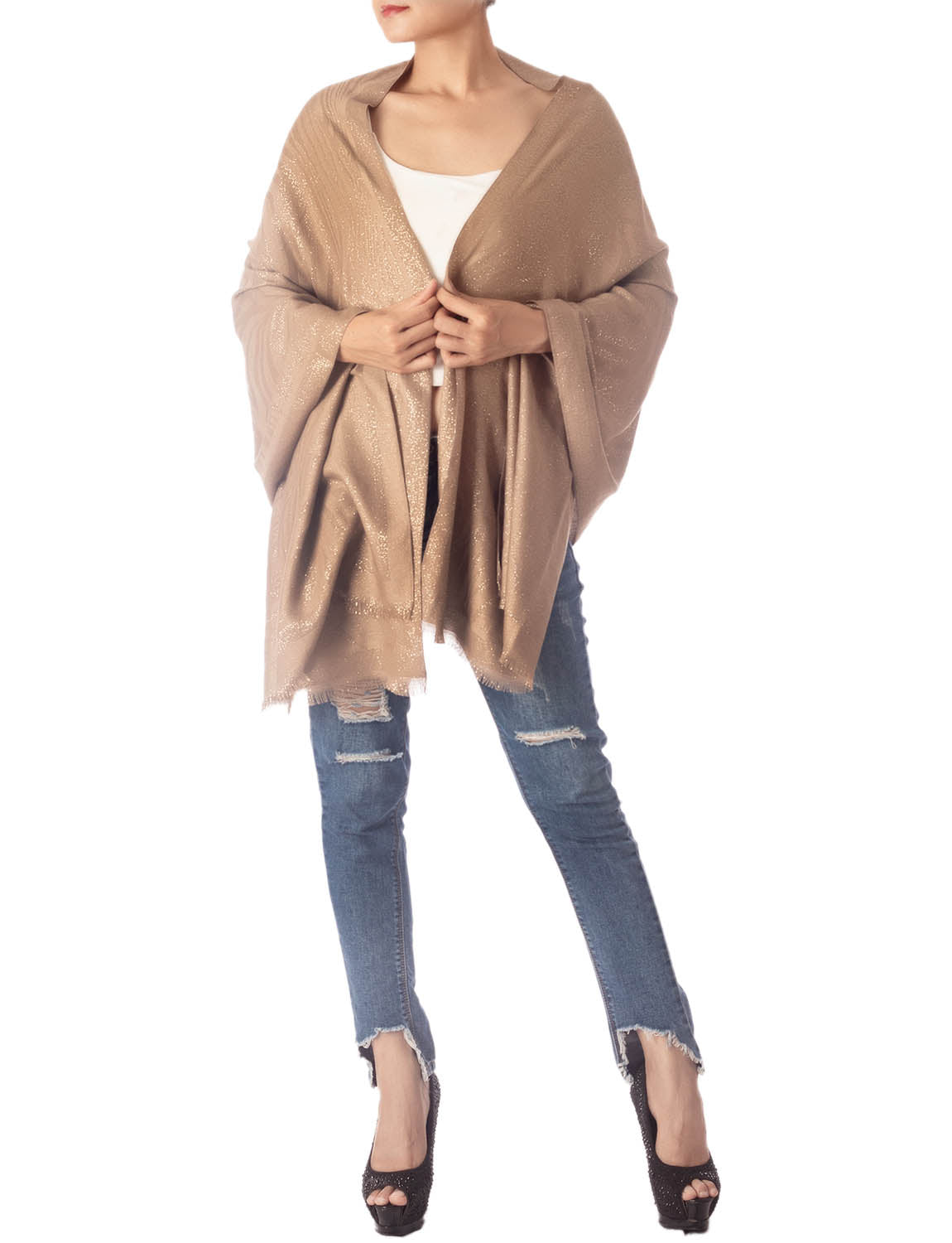 Women's Warm Elegant Leapard Print Oversized Large Wrap Scarf