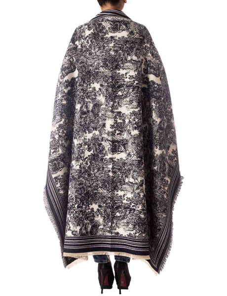 Women's Warm Fringe Tassel Animal Print Oversized Large Wrap Scarf