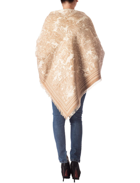 Women's Warm Fringe Tassel Animal Print Oversized Large Wrap Scarf