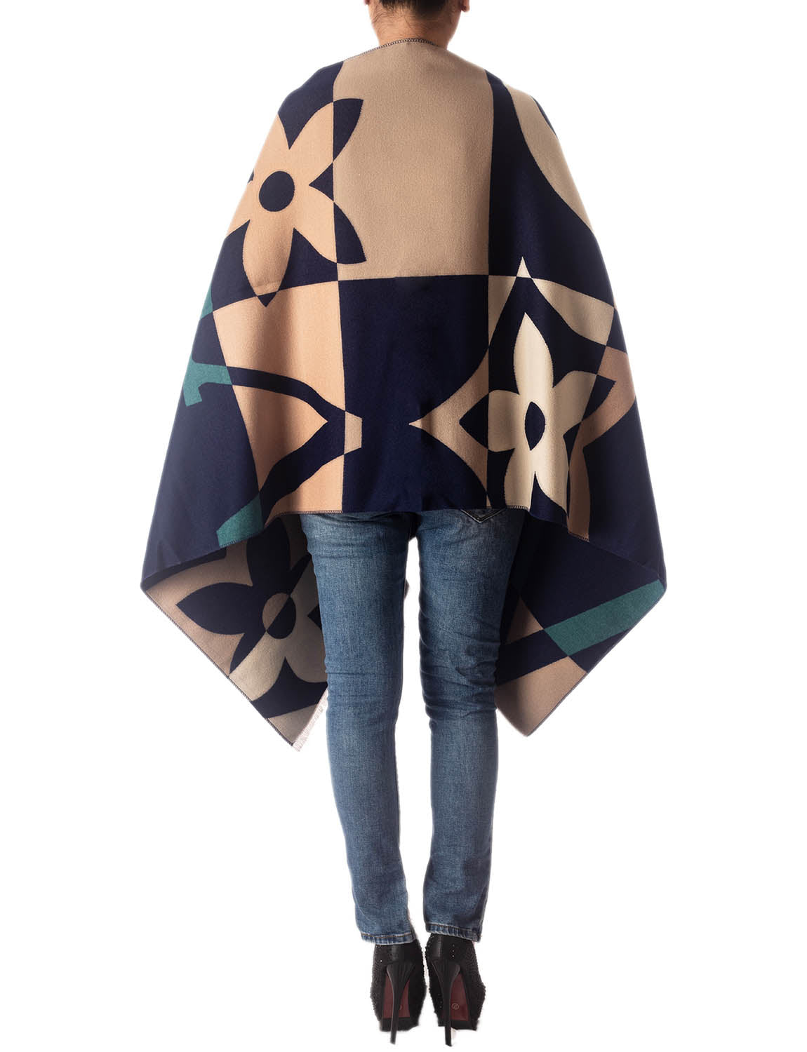 Women's Fringe Tassel Warm Oversized Large Checkered Wrap Scarf