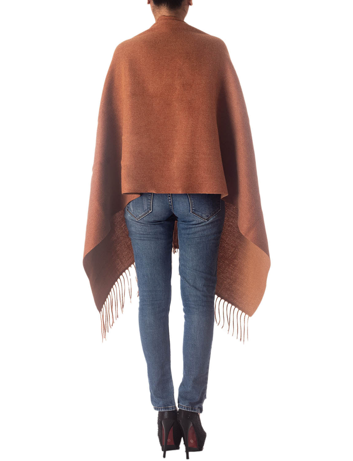 Women's Fringe Tassel Warm Oversized Large Plain Pattern Wrap Scarf
