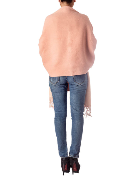 Women's Fringe Tassel Warm Oversized Large Plain Pattern Wrap Scarf