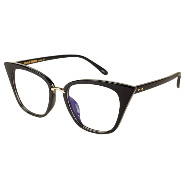 Women's Retro Cat-eye Eyewear Black Leopard Clear Fashion Lens Eyeglasses
