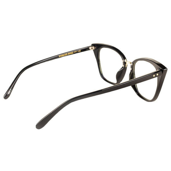Women's Retro Cat-eye Eyewear Black Leopard Clear Fashion Lens Eyeglasses
