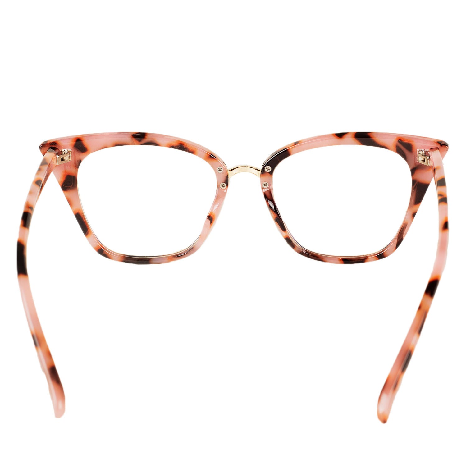 Women's Retro Cat-eye Eyewear Black Leopard Clear Fashion Lens Eyeglasses