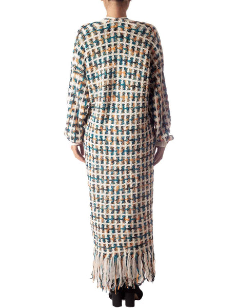 Women's Sweater Loose Oversized Casual Tassels Maxi Long Sleeve Cardigan