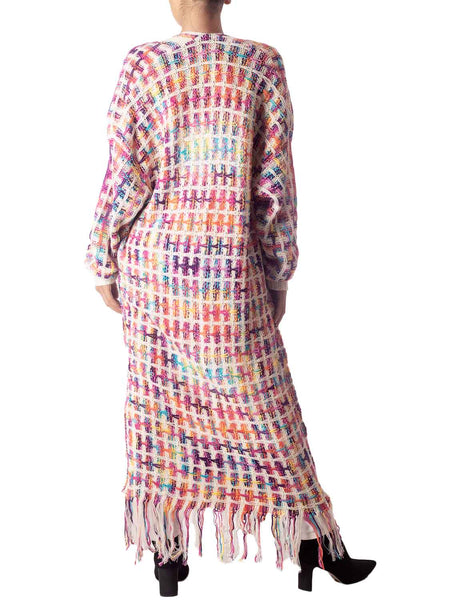 Women's Sweater Loose Oversized Casual Tassels Maxi Long Sleeve Cardigan