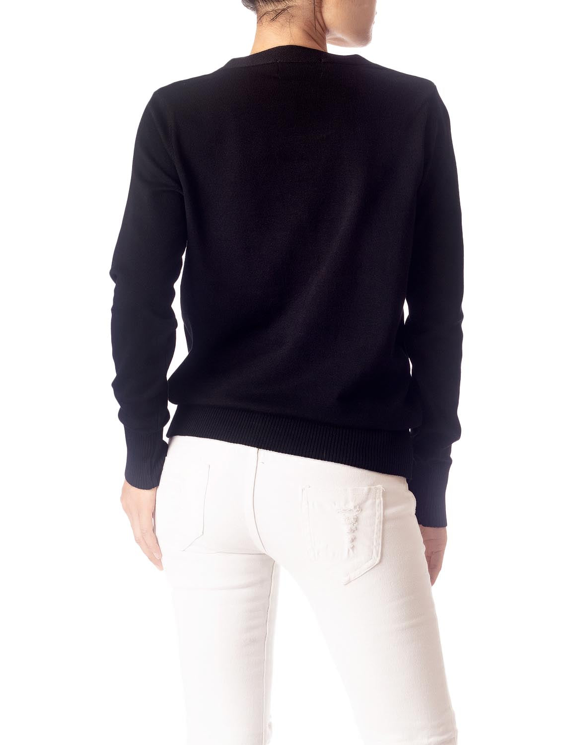 Women's Fashion Button V-neck Ladys Sweater Lightweight Cardigan