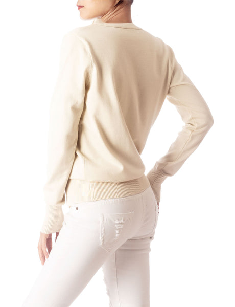 Women's Fashion Button V-neck Ladys Sweater Lightweight Cardigan