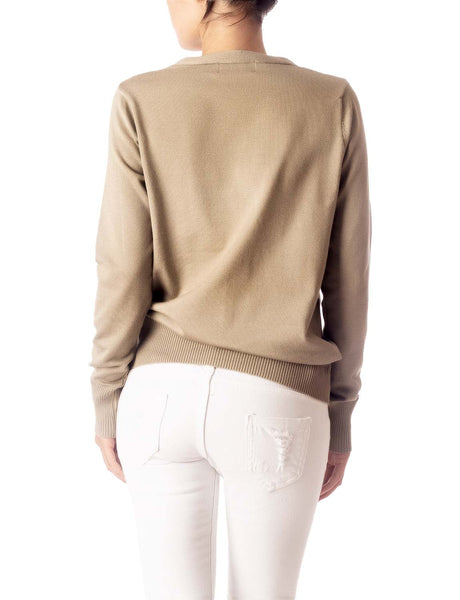Women's Fashion Button V-neck Ladys Sweater Lightweight Cardigan