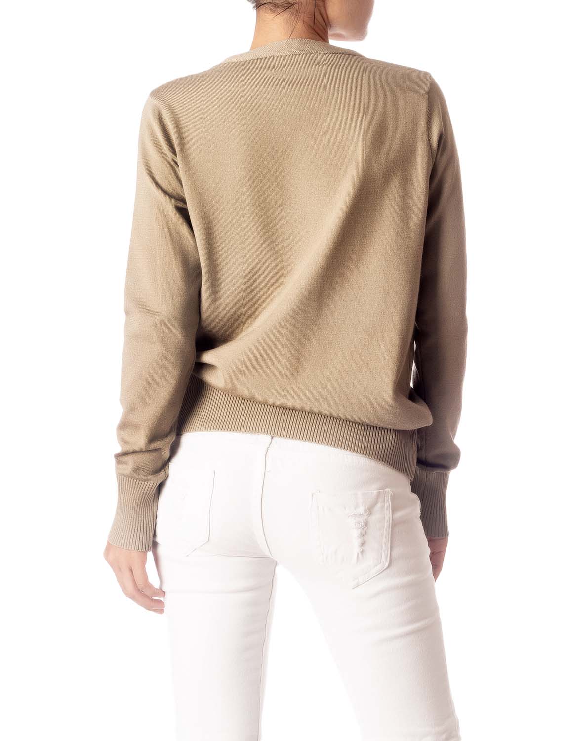 Women's Fashion Button V-neck Ladys Sweater Lightweight Cardigan