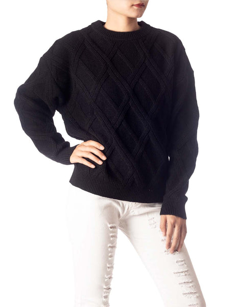 Women's Cozy Casual Top Long Sleeve Cable Knitted Pullover Sweater