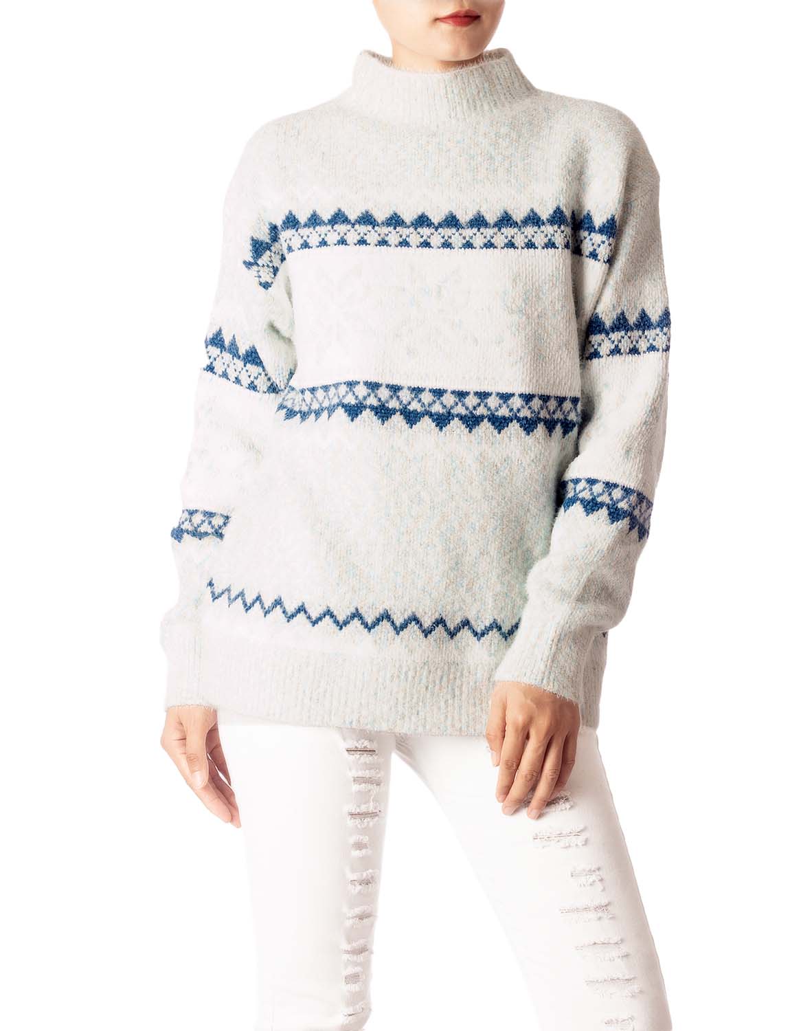 Women's Cozy Casual Lightweight Top Long Sleeve Soft Pullover Sweater