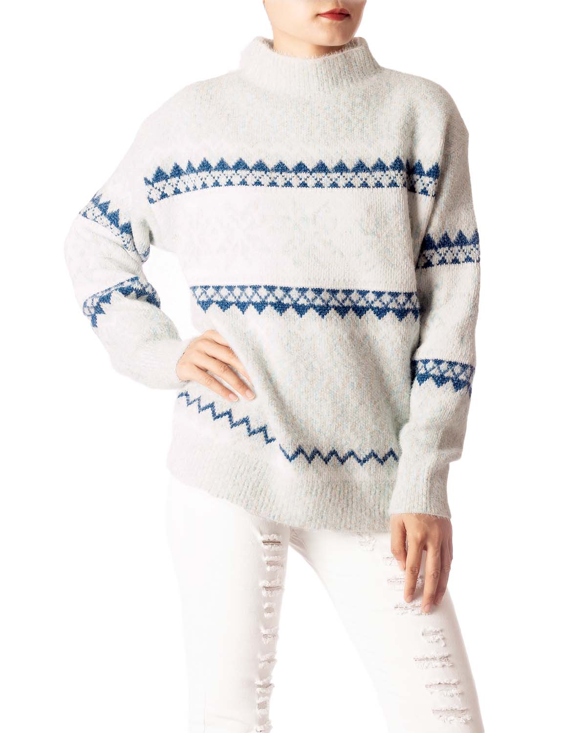 Women's Cozy Casual Lightweight Top Long Sleeve Soft Pullover Sweater