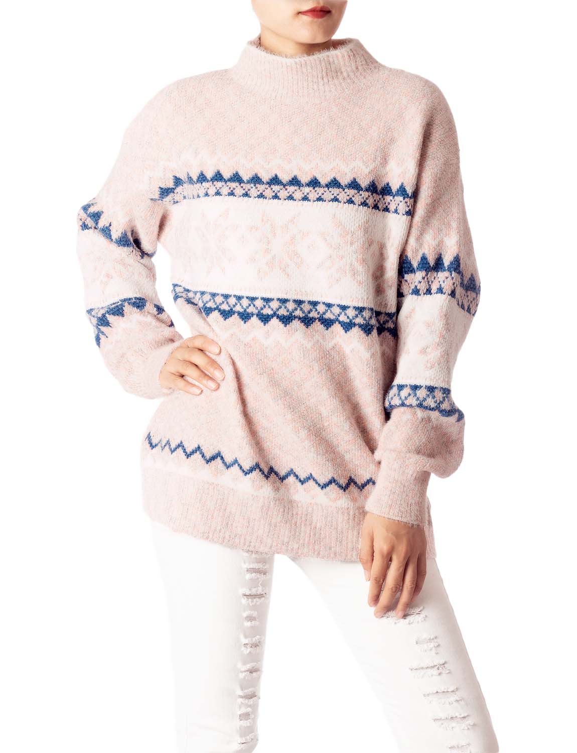 Women's Cozy Casual Lightweight Top Long Sleeve Soft Pullover Sweater