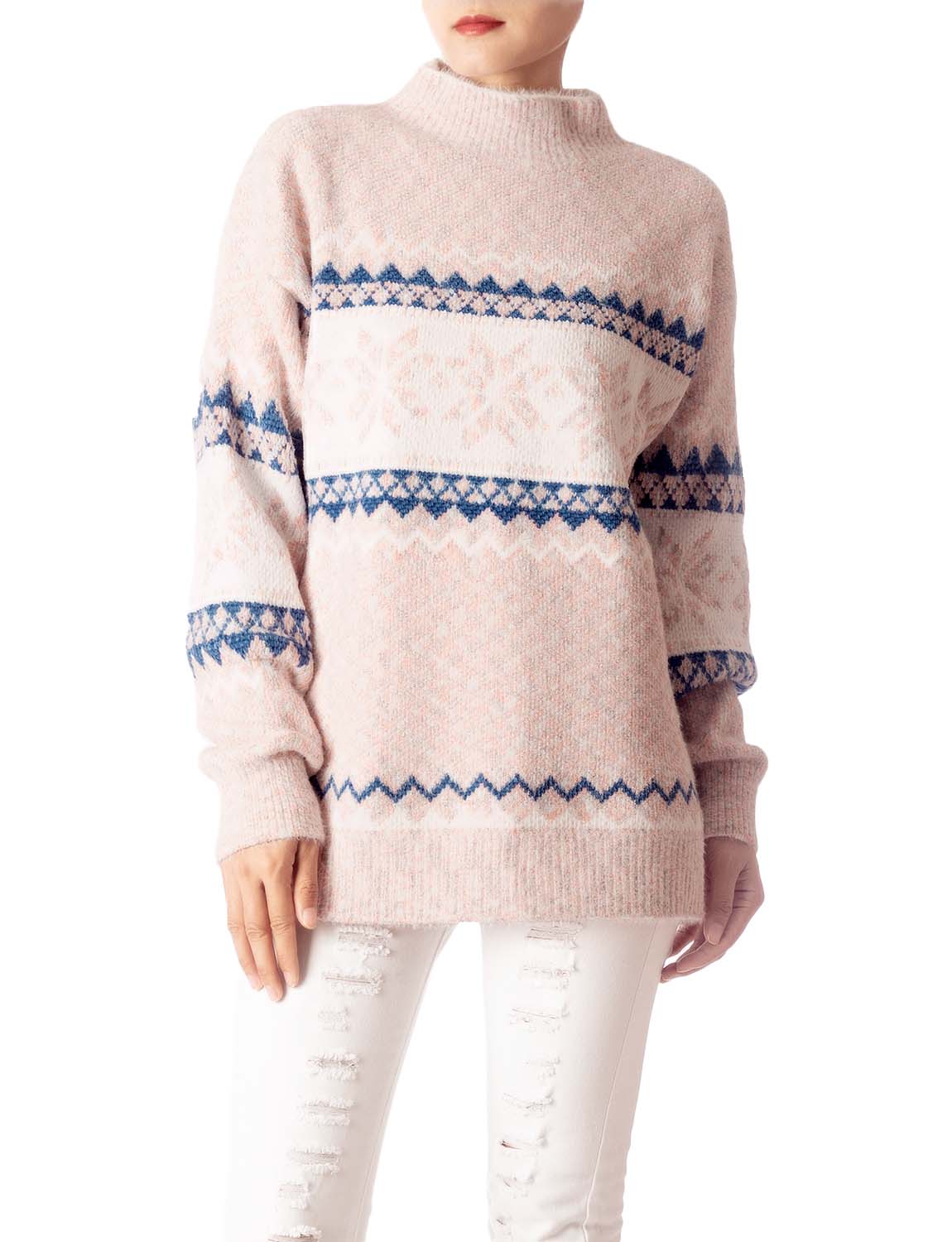 Women's Cozy Casual Lightweight Top Long Sleeve Soft Pullover Sweater