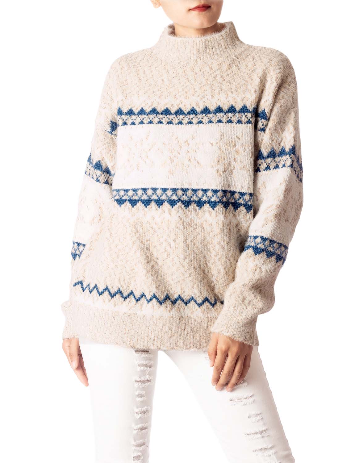 Women's Cozy Casual Lightweight Top Long Sleeve Soft Pullover Sweater