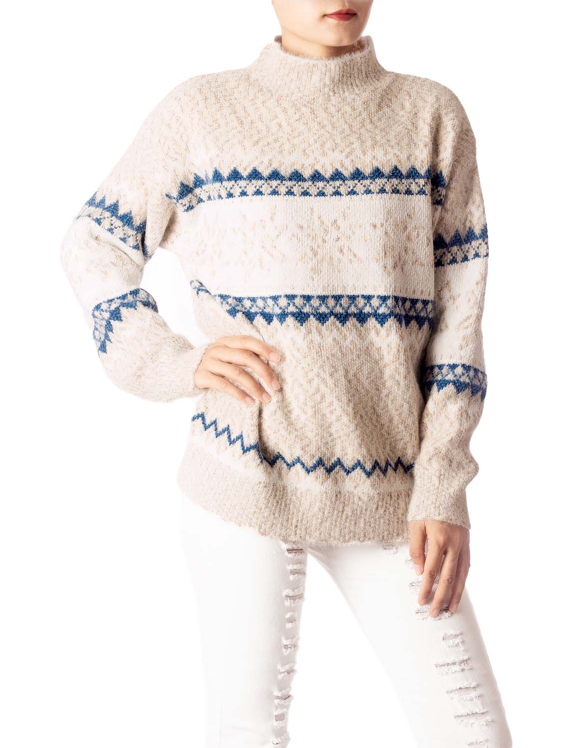 Women's Cozy Casual Lightweight Top Long Sleeve Soft Pullover Sweater