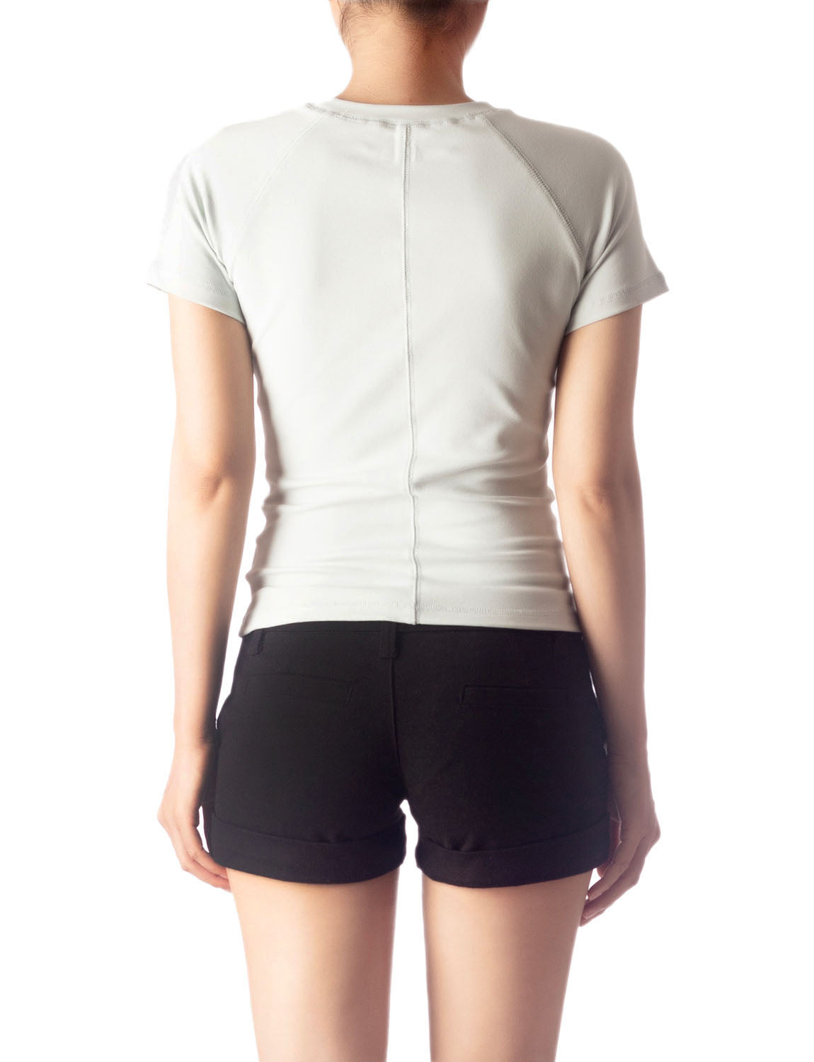 Women's Slim Fit Stretchy Thick Cotton Comfort Short Sleeves T-shirt