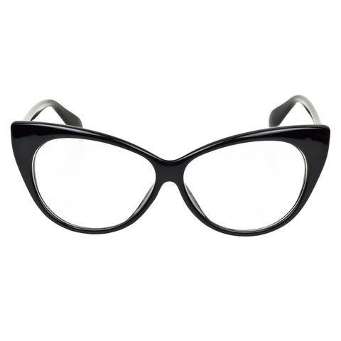 iB-iP Women's Cateye Vintage Plastic Frame Retro Fashion Clear Lens Eyeglasses