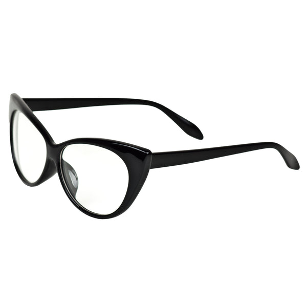 Women's Cateye Vintage Plastic Frame Retro Fashion Clear Lens Eyeglasses