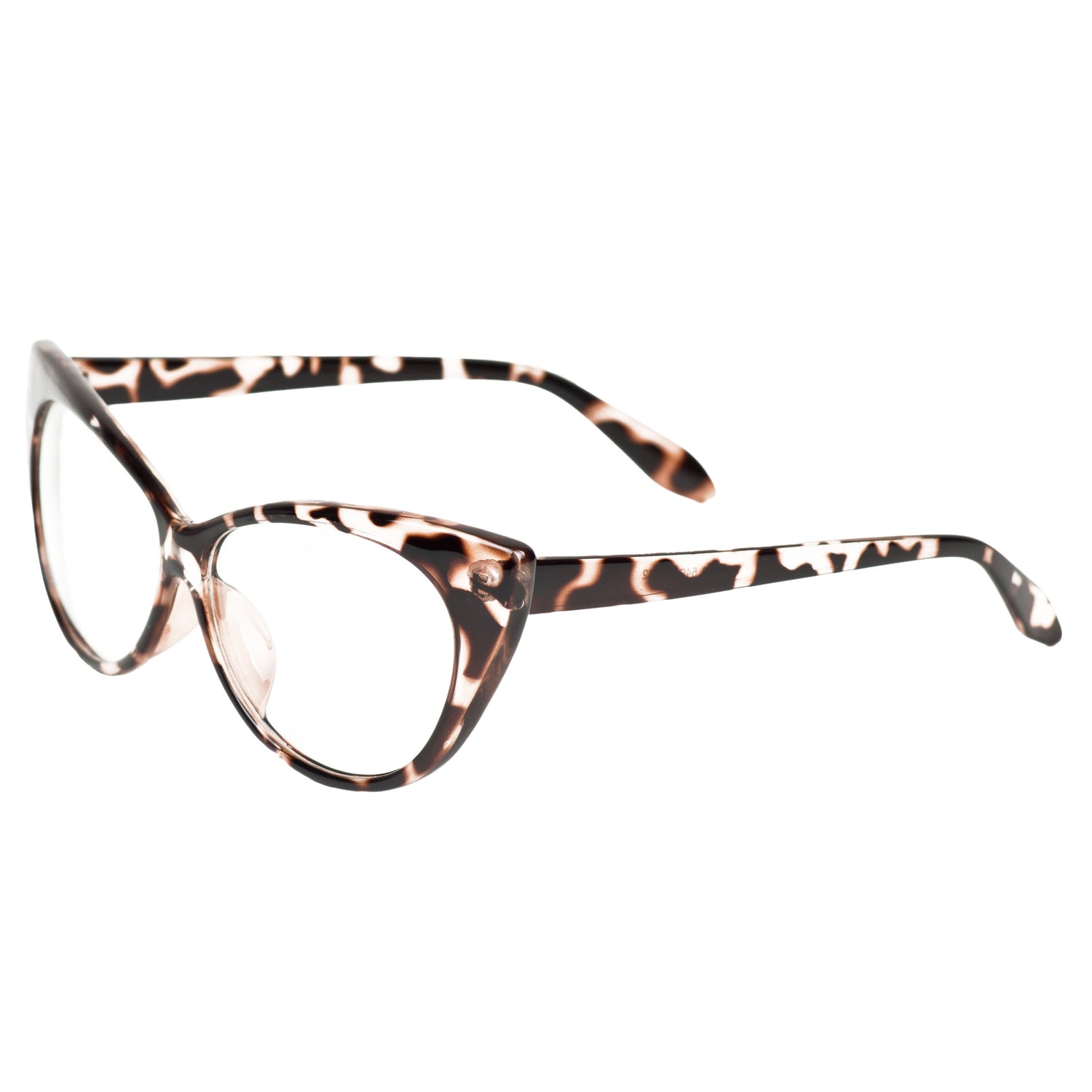 Women's Cateye Vintage Plastic Frame Retro Fashion Clear Lens Eyeglasses