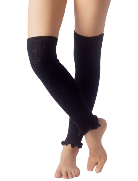 Women's Ballet Dancer Running Aerobics Costume Stretch Leg Warmer