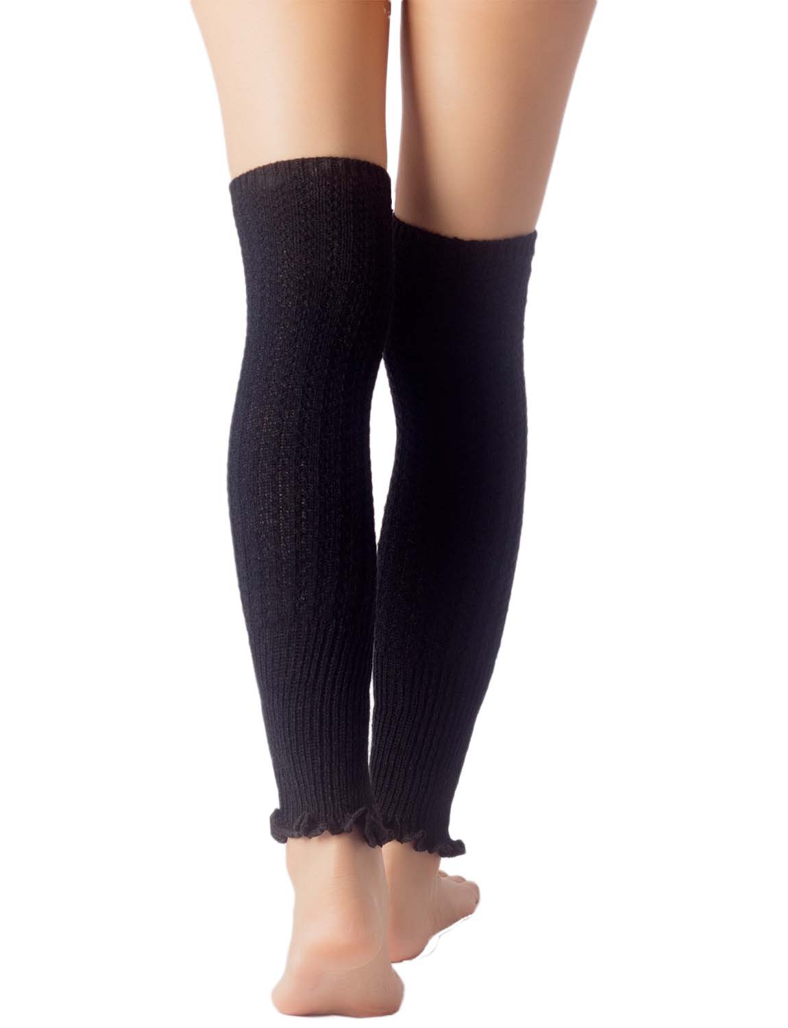 Women's Ballet Dancer Running Aerobics Costume Stretch Leg Warmer
