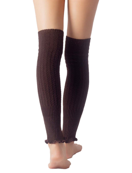 Women's Ballet Dancer Running Aerobics Costume Stretch Leg Warmer