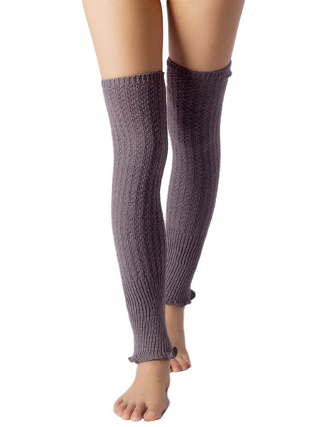 Women's Ballet Dancer Running Aerobics Costume Stretch Leg Warmer