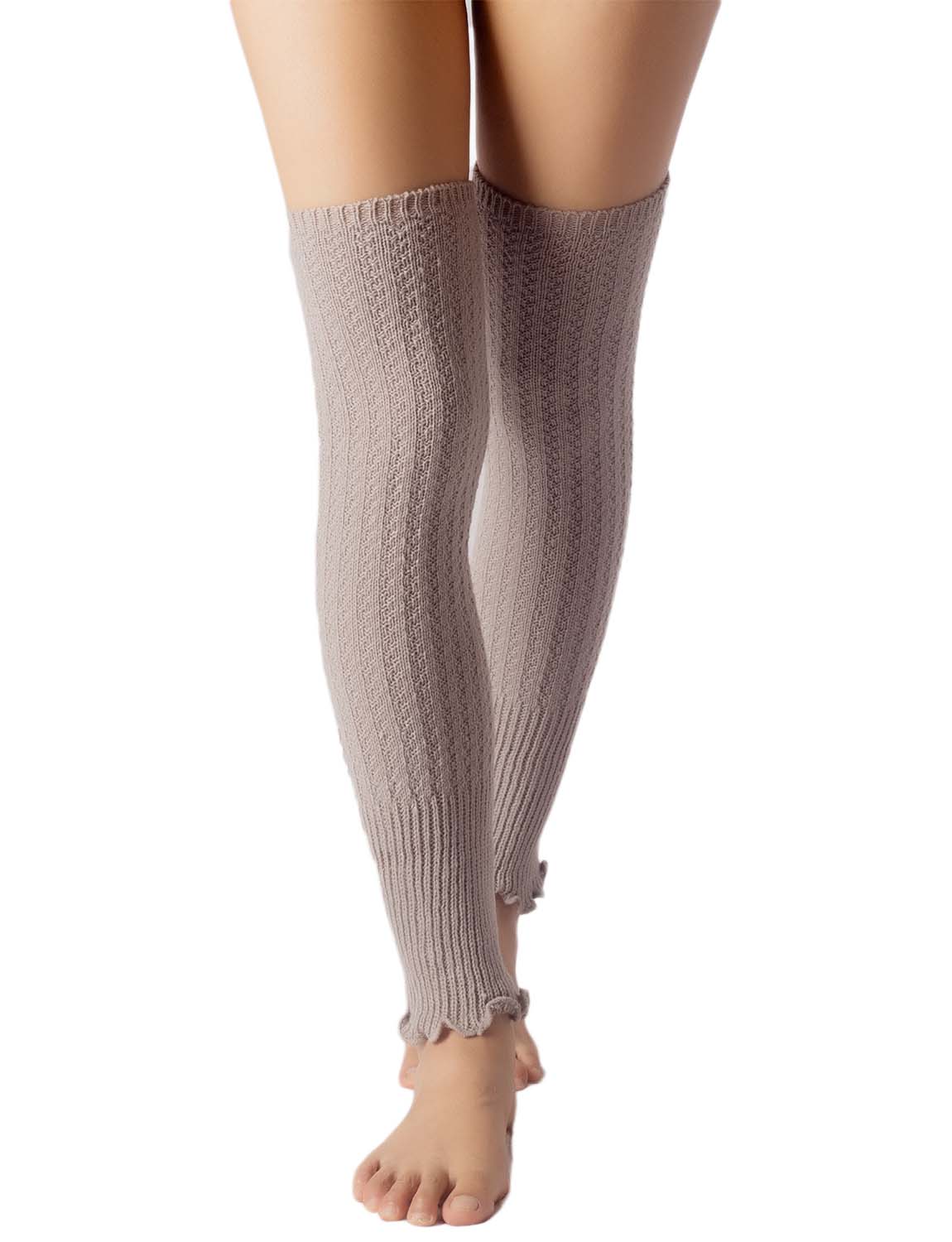 Women's Ballet Dancer Running Aerobics Costume Stretch Leg Warmer